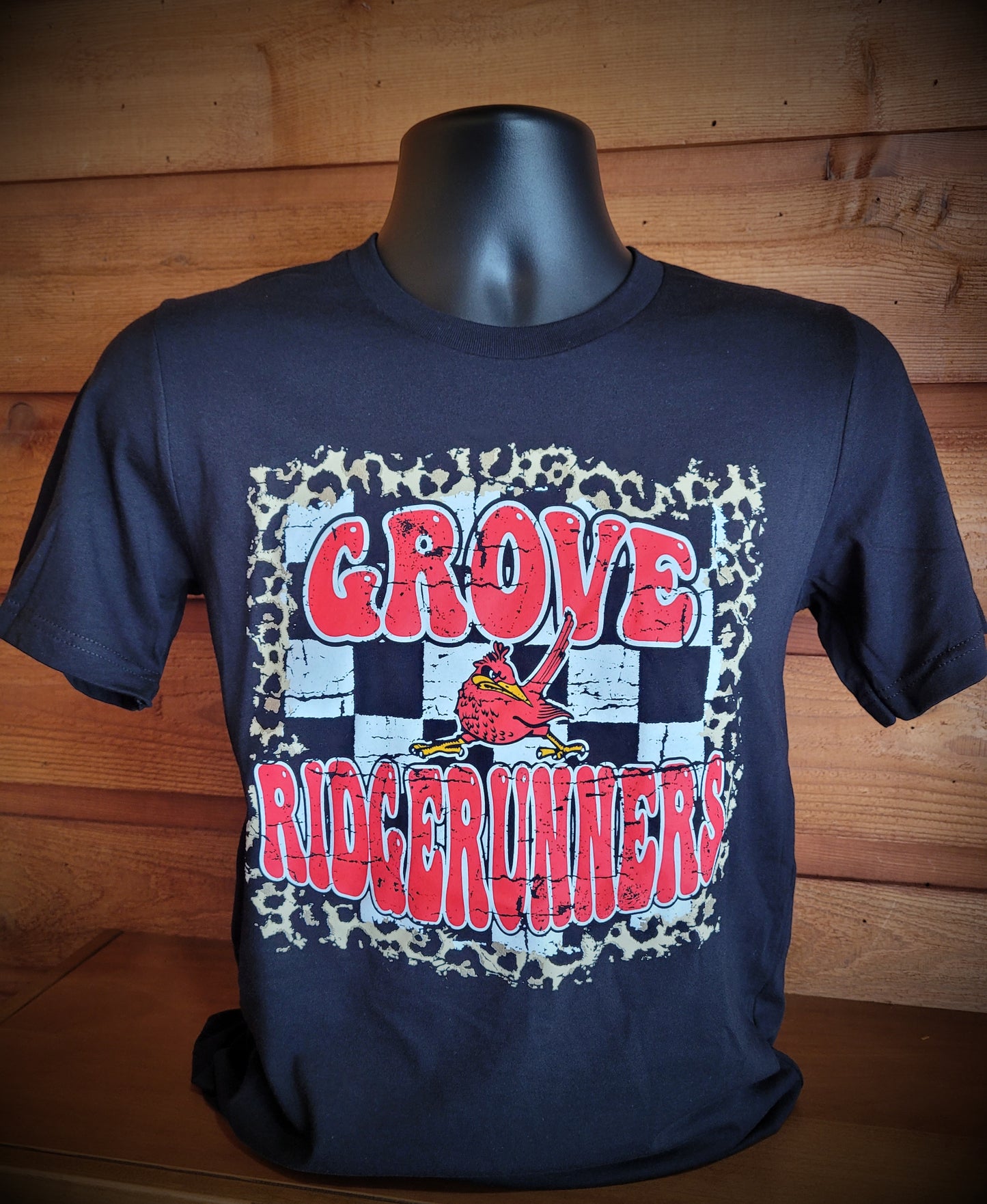 Grove Check & Leopard Tee